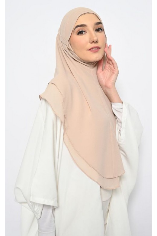 Bergo Khimar Azzura Seashell